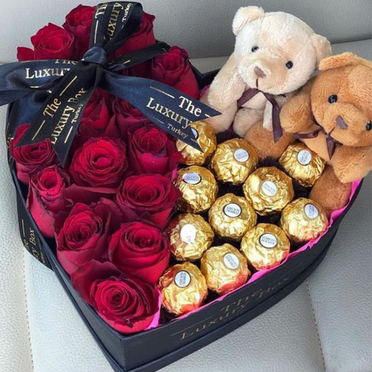 6.heart boxes for flowers