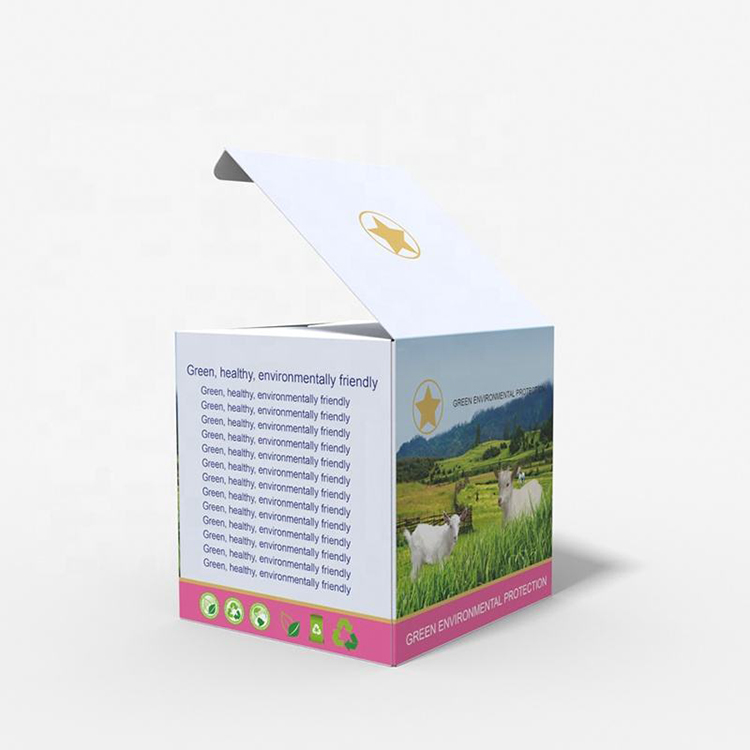 Tuck End Cardboard Skincare Box Customized Logo Printing