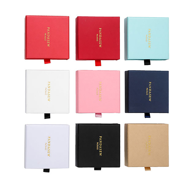 5.paper jewelry box with clear lid