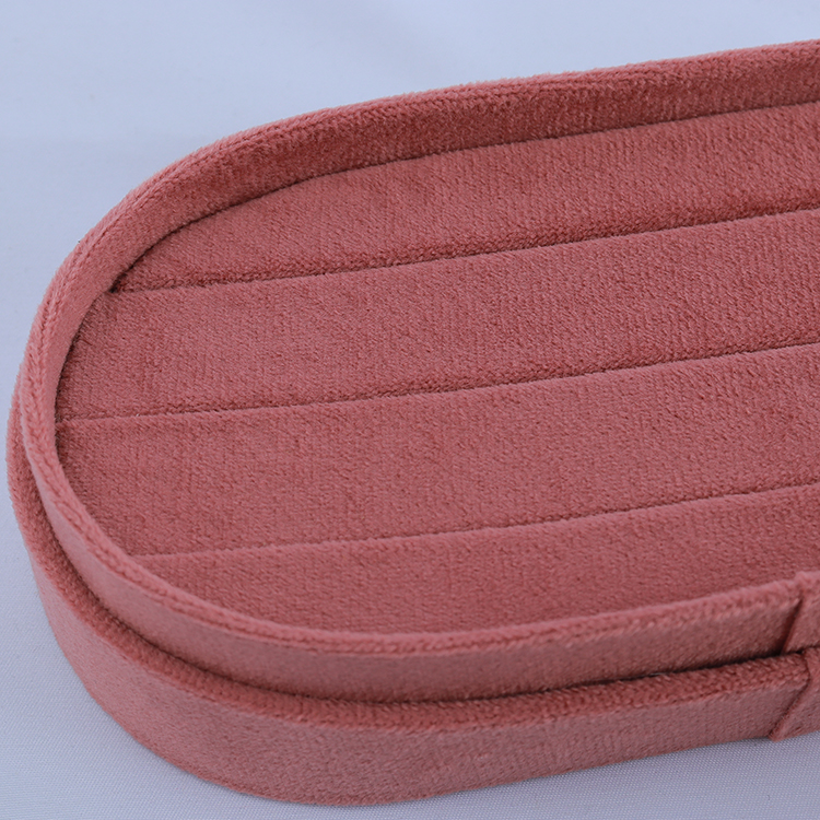 Top-ranked Velvet Jewelry Travel Ring Storage Box with Custom Logo