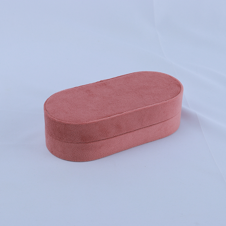 Top-ranked Velvet Jewelry Travel Ring Storage Box with Custom Logo