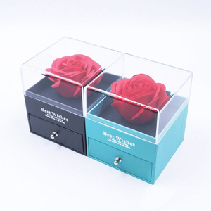 Acrylic Flower Box with Drawer