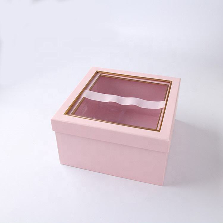 Clear flower box lid and base box 