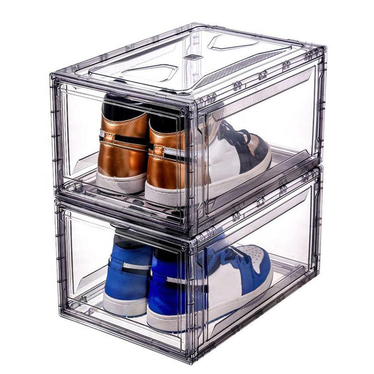 Shoe Rack Acrylic Box with Drawer
