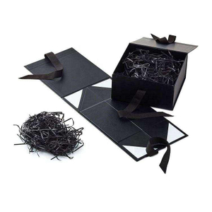 High Quality Customized Skincare Foldable Box with Ribbon-tie