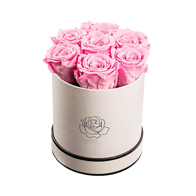 mini rose flower gift round box