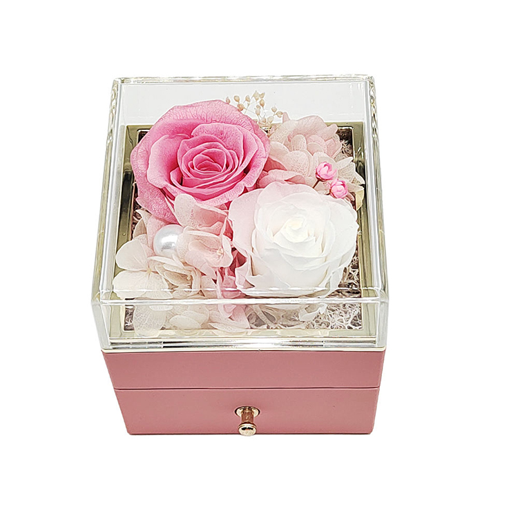 Modern Acrylic flower box with drawer