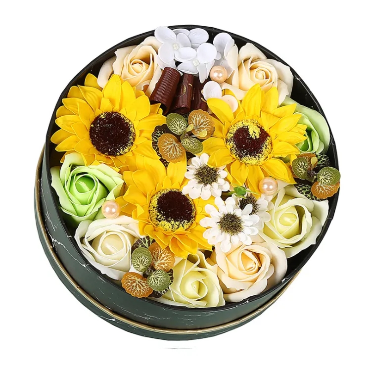 Wholesale rose soap flower gift box