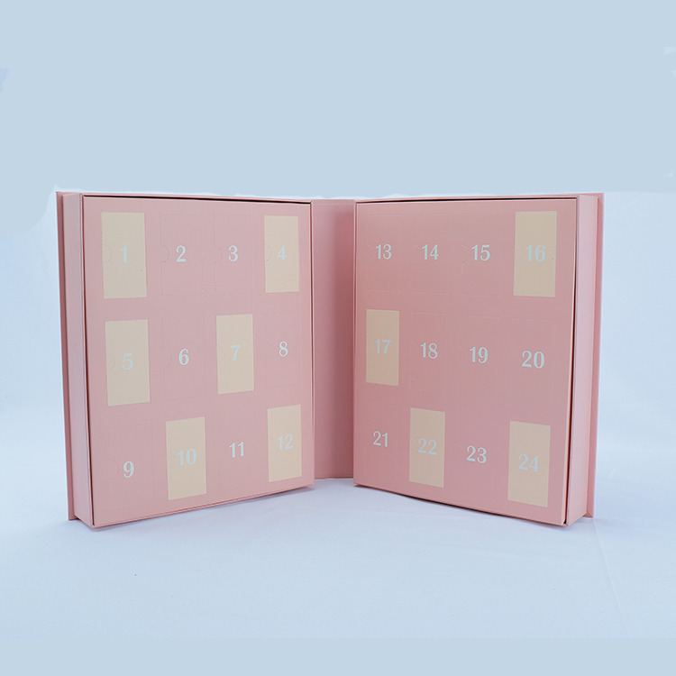 Pink Cosmetic Advent Calendar Box