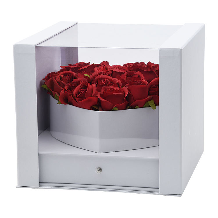 Heart PVC boxes for flowers