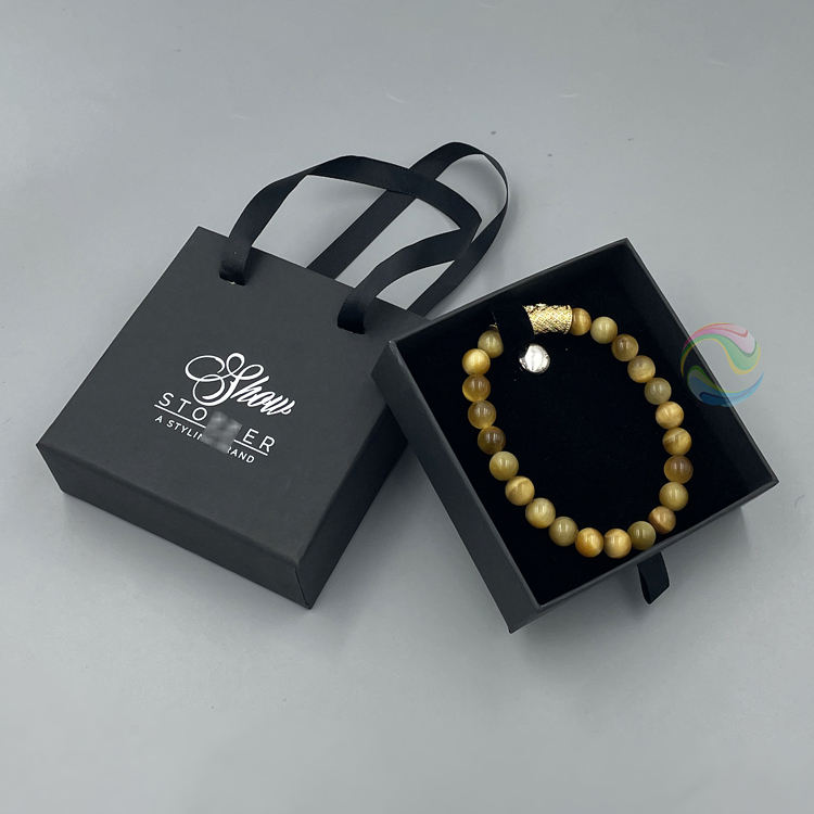 Luxury Drawer Paper Bracelet Box with Custom Logo