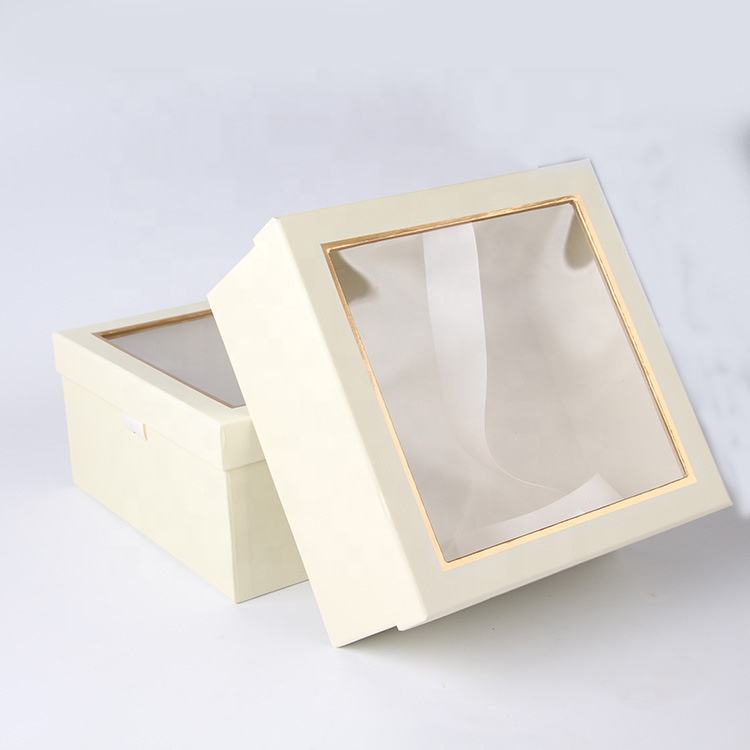 Clear flower box with pvc window 