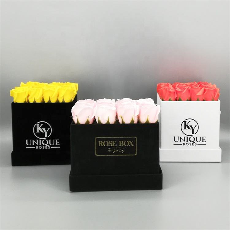 Wholesale square flower box with foam