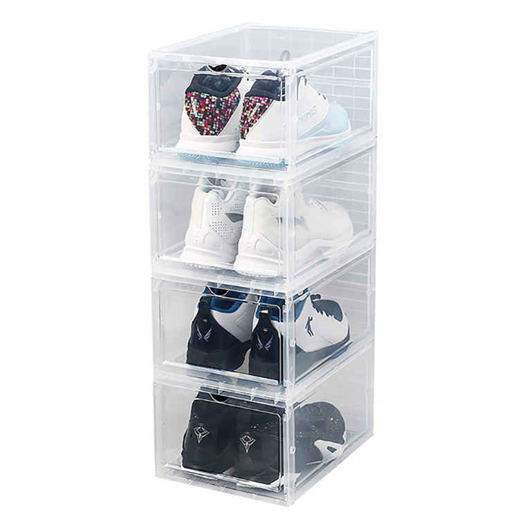 Shoe Rack Acrylic Box with Drawer