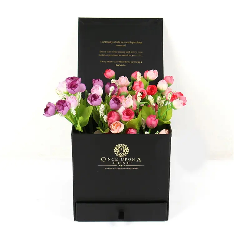 Black Square Flower Boxes