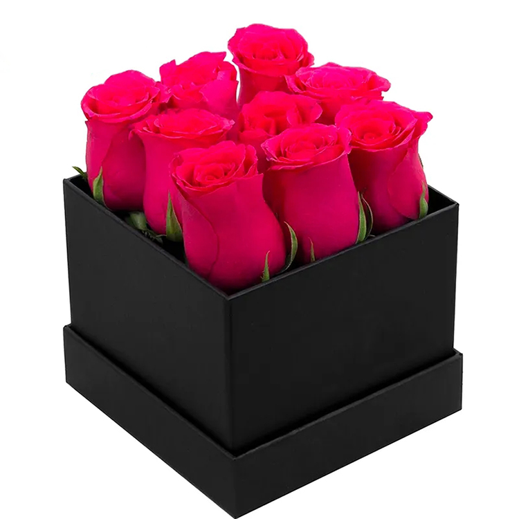 Wholesale black square flower box