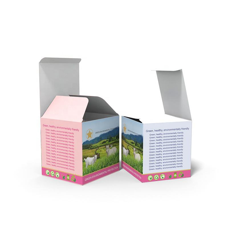 Tuck End Cardboard Skincare Box Customized Logo Printing