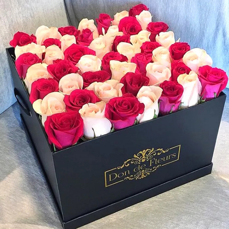 Black Square Flower Boxes