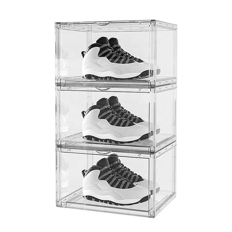 Shoe Rack Acrylic Box with Drawer