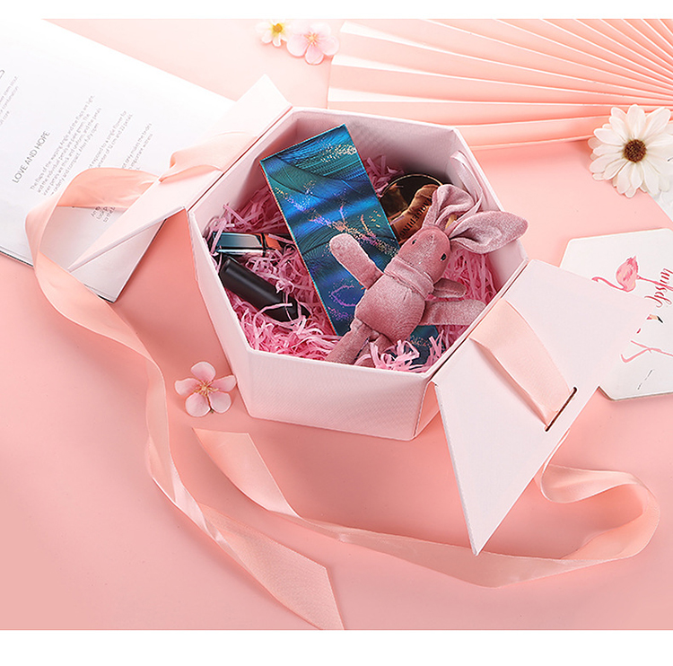 Customized Design Factory Produce Paper Hexagon Essential Oil Box