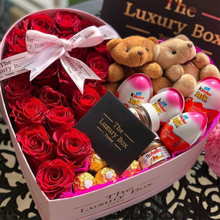 7.heart boxes for flowers