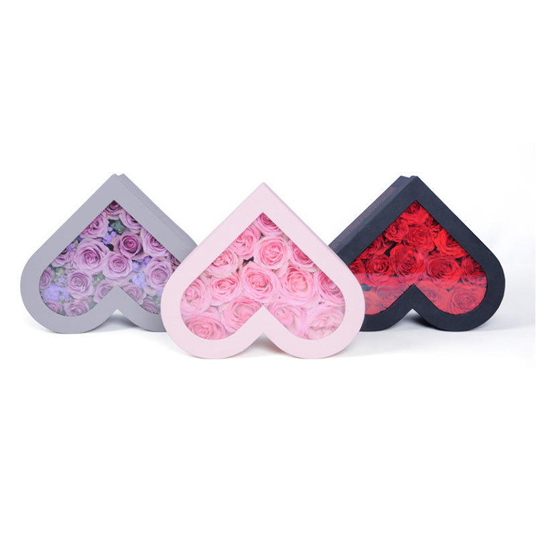 Heart PVC exquisite boxes for flowers