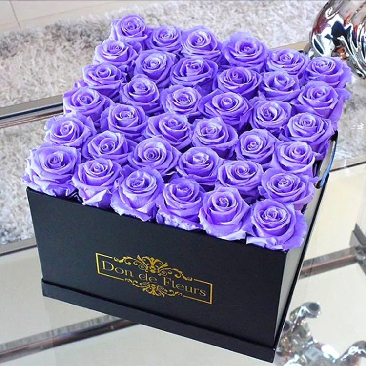 black square flower boxes