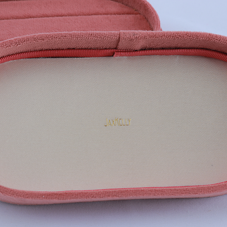 Top-ranked Velvet Jewelry Travel Ring Storage Box with Custom Logo