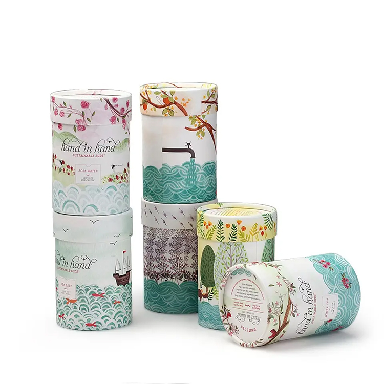 Paper Round Lidstick Box