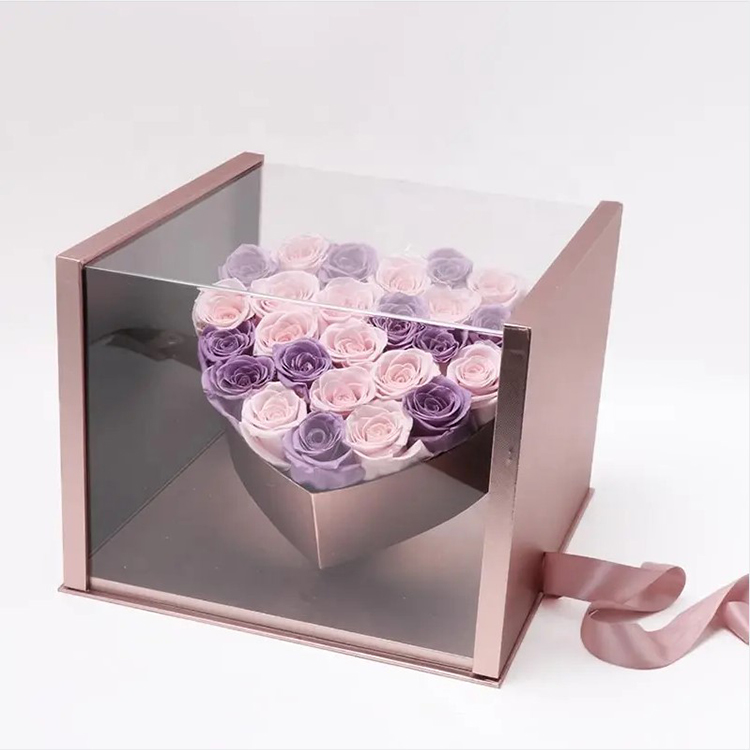 Wholesales luxury heart flower box