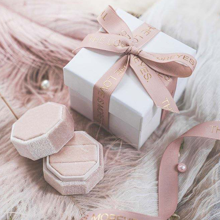 Velvet Jewelry Case Earrings Ring Box