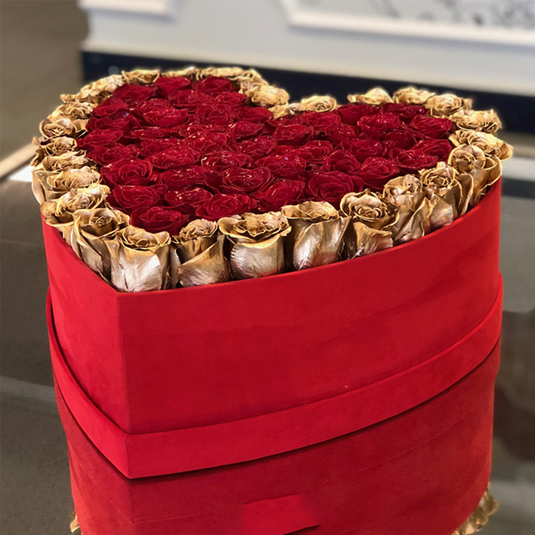 Wholesale Heart Paper Flower Box