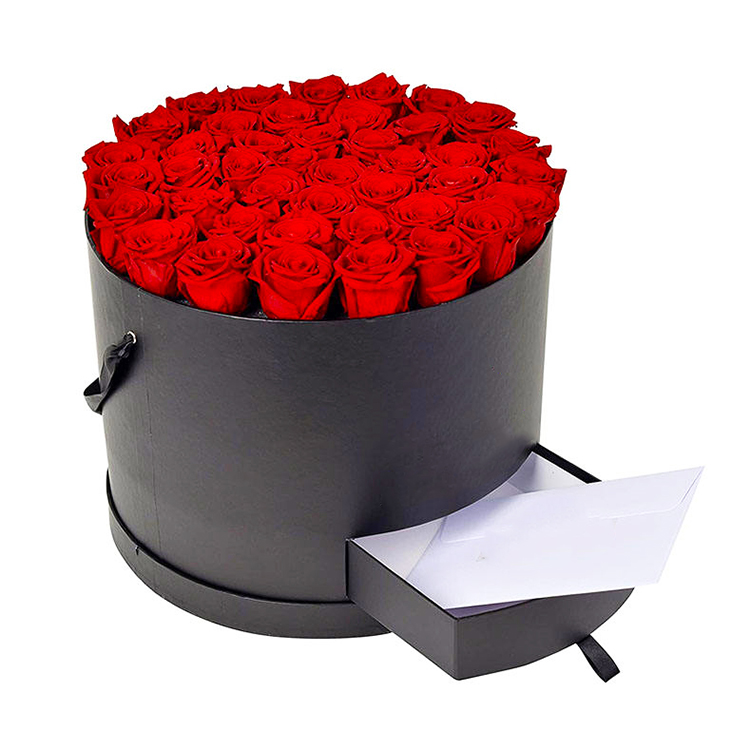 Round Flower Box with Lid