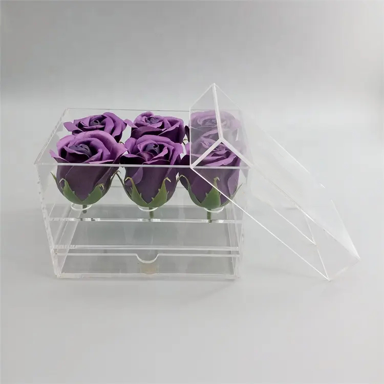 Acrylic Flower Gift Box