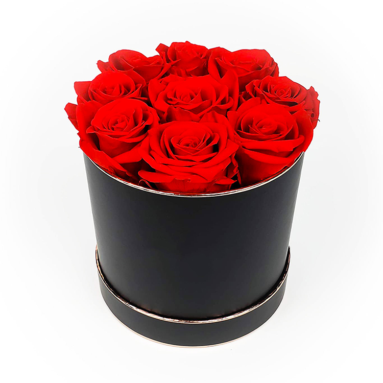 Round Flower Box with Lid