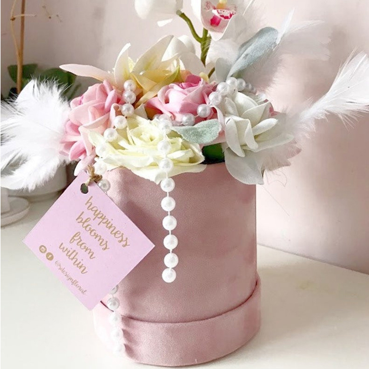 Marble Round Flower Box