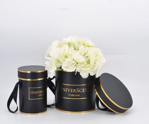 Round Flower Box with Lid