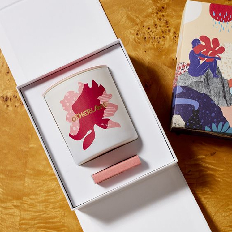 Candle Glass Jar with Lid Gift Box