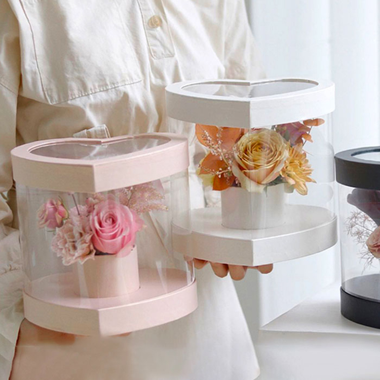 Morder style heart flower box