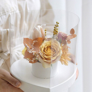 Heart Shape Flower Acrylic Box