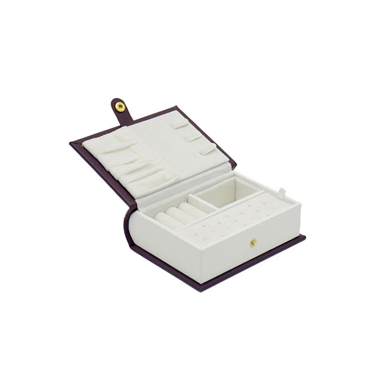 Custom Luxury Book Style Jewelry Storage Box with Premium Multi Compartments