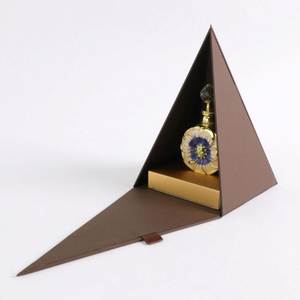 Custom Triangle Foldable Magnetic Perfume Box for Premium Fragrance Packaging