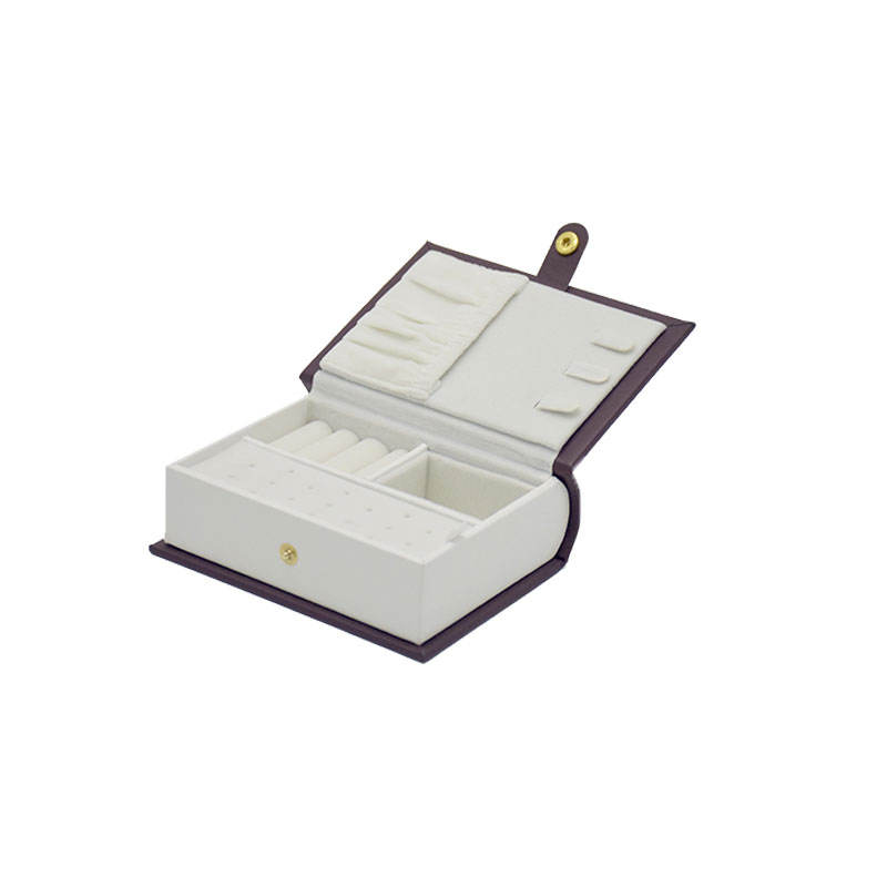 Custom Luxury Book Style Jewelry Storage Box with Premium Multi Compartments