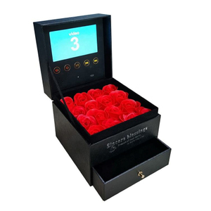 Luxury Drawer Video Gift Box with Screen for Premium Flower And Gift Packaging