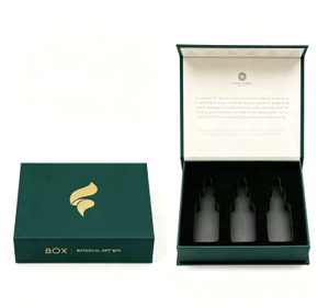 Custom Luxury Essential Oil Gift Box with Magnetic Closure And Gold Foil Logo