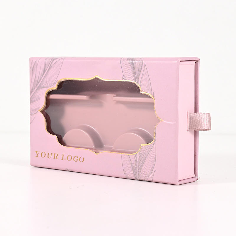 Custom Luxury Cosmetic Box with Sliding Drawer Structure and Window Display Design
