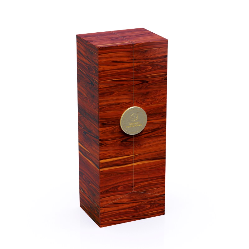 Red Wooden Double Door Wine Gift Box for Premium Beverage Packaging