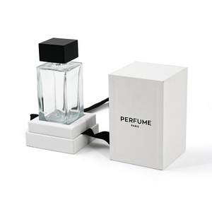 Luxury Rectangular Perfume Box with Ribbon Handle for Premium Fragrance Packaging