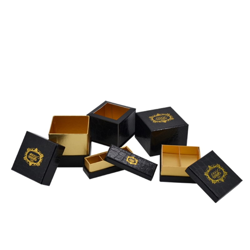 Black Gold Croc Texture Chocolate Gift Box Set