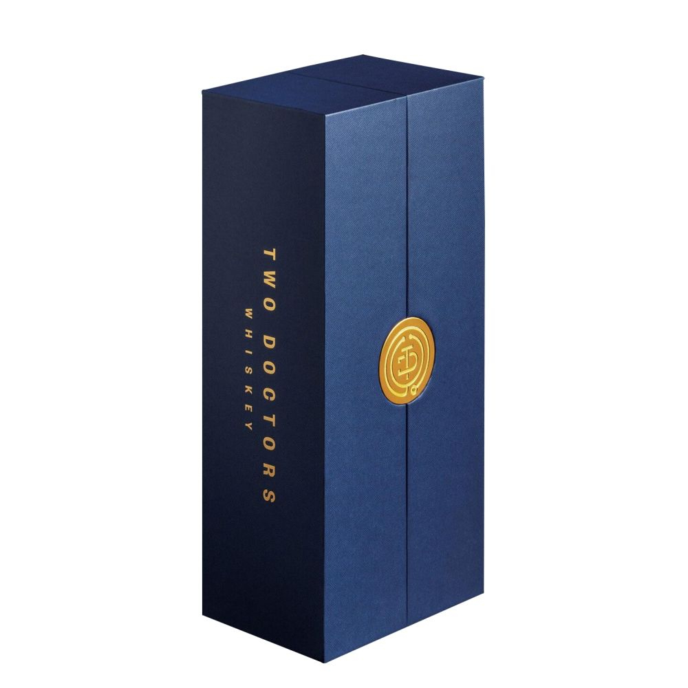 Double Door Magnetic Wine Gift Box with Sponge Insert for Premium Beverage Packaging